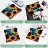 2 Pcs Pocket Cosmetic Bag, Galaxy Sunflower Butterfly Self-Closing Shrapnel Makeup Bag No Zipper Small Makeup Pouch for Mini Travel Storage for Cosmetics Headphones Jewelry Organizer view 4