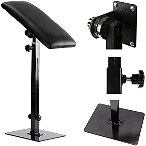 DGT New Height Adjustable Tattoo Armrest Leg Wrist Holder Stand w/PU Leather Cover