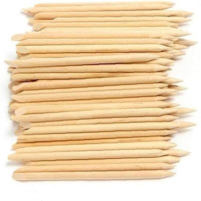 20 pcs Cuticle Pusher Nail Art Cuticle Orange Wood Sticks for Cuticle Removal Manicure Manicure Instrument Convenient and Attractive Cuticle Tools