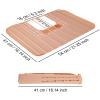 Ranphykx Sink Foldable Cover for Counter Space - Makeup Brush Cleaning Mat - Bathroom Makeup Tools Organizer Space Saver Bathroom Sink Silicone Cover view 2