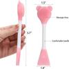 3 in 1 Silicone Facial Wash Brush, Double Sides Face Brush, Facial Cleansing Brush Manual Dual-Action Face Brush for Acne, Exfoliating Wash Scrub Brush Dual Face for Face Skincare and Massage view 3