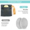 3-in-1 Exfoliating Set  2 Soap Saver Pouches (2 Sizes) + Dual-Textured Washcloth for Body & Face  Eco-Friendly, Durable, Luxurious Spa Experience view 4