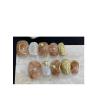 10pcs Handmade Wearing Nail Gold Foil Fake Nail Short Square Head Nail Patches(Color:4,Size:L) view 1