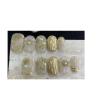 10pcs Handmade Wearing Nail Gold Foil Fake Nail Short Square Head Nail Patches(Color:3,Size:Xs) view 1