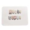 ZIIVIEVS 10pcs Handmade Wearing Nail Gold Foil Fake Nail Short Square Head Nail Patches(Color:10,Size:Xs) view 1