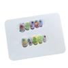 10pcs Handmade Wearing Nail Gold Foil Fake Nail Short Square Head Nail Patches(Color:7,Size:M) view 1