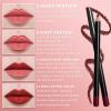 EternalClassic Red Lip Liner, Long Lasting Lip Liner Pencil, Rich Lip Makeup Colors Highly Pigmented Lip Liners, Smooth Application Lipliner Lip Pencil view 4