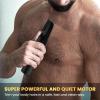 Body Trimmer for Men, Includes 2 Quick Change Trimmer Heads Electric Body Groomer Shavers view 4