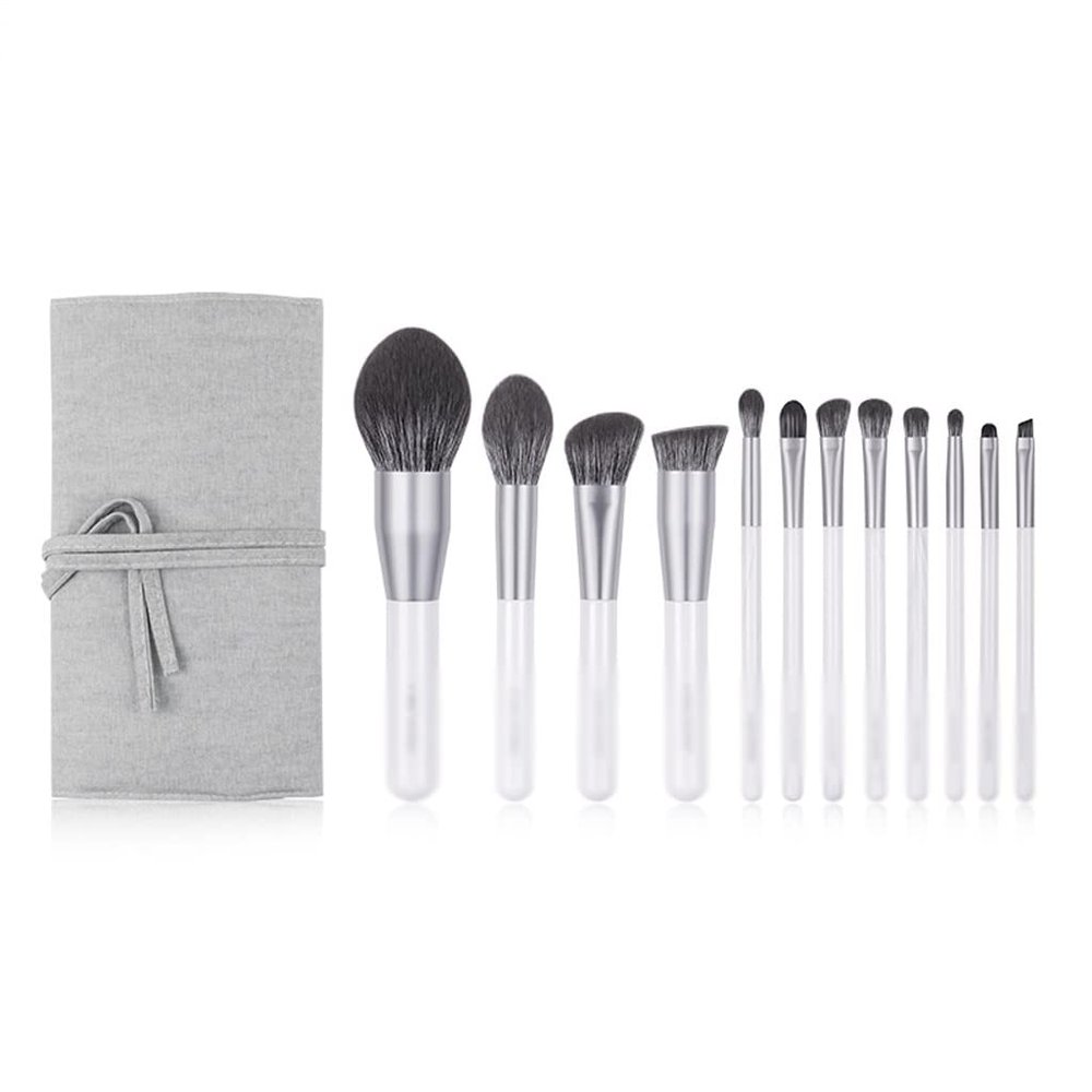 12pcs/set Cloud Makeup Brushes Powder Sculpting Foundation Highlighter Eyeshadow Make Up Brush Kit Smudge Crease Eyebrow Brush