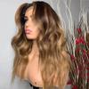 Highlight #4/27 Color Body Wave Lace Front Human Hair Wig 13x6 Lace Brazilian Remy Hair HD Transparent Lace Glueless Wigs Pre Plucked Natural Hairline 150% Density with Baby Hair 20inch view 1