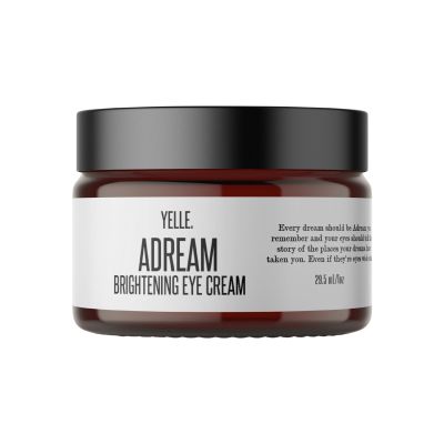 Yelle. Skincare A-Dream Brightening Eye Cream Plant-Based Eye Cream for Smoothing, Brightening, and Firming the Under-Eye Area 1oz Jar