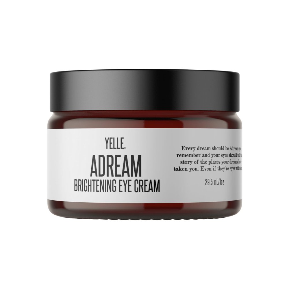 Yelle. Skincare A-Dream Brightening Eye Cream Plant-Based Eye Cream for Smoothing, Brightening, and Firming the Under-Eye Area 1oz Jar