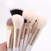 10PCS Makeup Brushes Set Foundation Powder Eyeshadow Make Up Brush Pearl White Gold Beauty Tools view 3