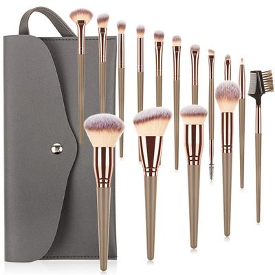 16pcs Professional Makeup Brushes Set Bag Foundation Eyelash Eyebrow Eyeshadow Cosmetic Make Up Tool