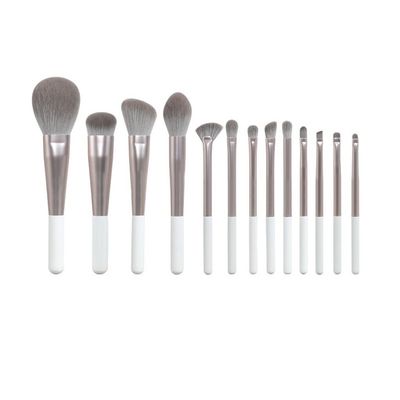 13PCS White Moon Light Makeup Brush Set Complete Brush Kit Cosmetics Foundation Eye Concealer Blush Makeup Brush Tool