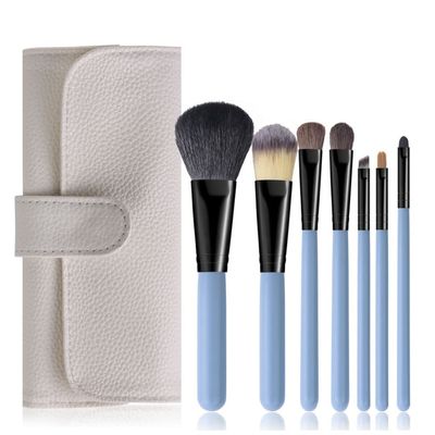 7pcs Makeup Brushes Powder Foundation Blusher Cosmetics Tools Goat Hair