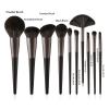 10Pcs Black Makeup Brushes Set Professional Brushes Foundation Powder Contour Eyeshadow Make Up Brushes view 4