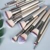 15 Makeup Brush Set Full Set Of Loose Powder Brush Flat Foundation Brush Eye Shadow Set Brush Beauty Tools view 4