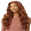 Outre 5X5 Lace Closure Wig - Human Hair Blend - Glam Curls 24" (GINGER COPPER KISS) view 1