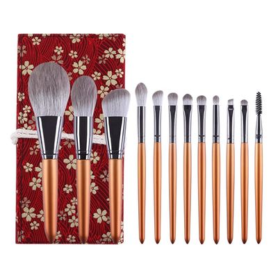 IBDRYKK Natural Makeup Brushes Set Eyeshadow Make Up Brush Goat Hair Kit for Face Powder Foundation Make Brush Cosmetics