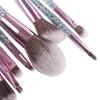 10pcs/set Crystal Glitter Makeup Brushes Set Pro Foundation Brushes Blending Concealer Make Up Brush Set with Bag view 3