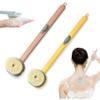2024 Newest Body Scrubbers for Use in Shower, Long Handled Scrub Brush for Shower, Skin Scrubber/Long Handle Bath Massage Cleaning Brush with Soap Dispenser for Women Men (1PC Pink +1PC Yellow) view 1