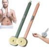 2024 Newest Body Scrubbers for Use in Shower, Bath Brush Long Handle for Shower, Dry Back Scratcher/Skin Scrubber/Bath Massage/Exfoliating Brush for Women Men (1PC Pink +1PC Green) view 1
