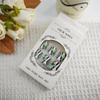 24Pcs Summer Press On Black & White Fake Toenails with Green Plants Designs - Short Square Glossy Acrylic Stick On Toenails for Women & Girls Summer Nail Art Decoration view 4