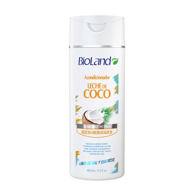 BioLand Coconut Milk Conditioner - Ultra-Nourishing Conditioner for Curly & Dry Hair - 13.53 fl oz (400mL)