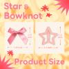YAEISM Hair Clip, 24PCS Pink Bow and Star Hair Clips Set, Cute Satin Mini Bow Hair Ribbon Non Slip Y2K Hair Barrettes for Girls Women view 3