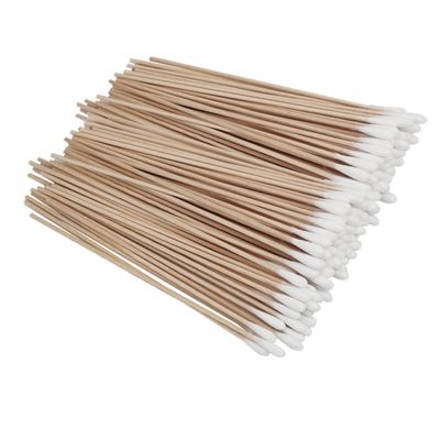 FOMIYES 500pcs Long Handle Cotton Swabs Wooden Stick Applicators for Cleaning Precision Instruments and Personal Care