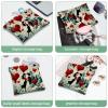 2 Pcs Pocket Cosmetic Bag, Valentine's Day Love Hearts Self-Closing Shrapnel Makeup Bag No Zipper Small Makeup Pouch for Mini Travel Storage for Cosmetics Headphones Jewelry Organizer view 4