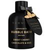Premium Bubble Bath Long Lasting Foaming Bubbles Romantic Bath for Couples Cherry Chocolate Oud Moisturizing Relaxing Stress Relief Calming Spa Gift view 1