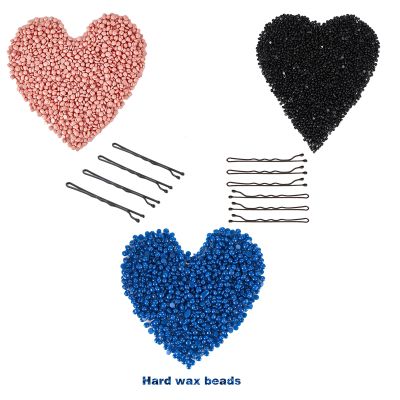 7.5lbs Body Waxing Beads & 800pcs Hair Bobby Pins, Makeup Kit for Women, Wax Beads for Removal Sensitive Skin
