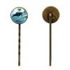 4 PCS Womens Hair Barrettes, Ocean Whale Art Vintage Pattern Long Bobby Hair Pins for Girls, Stainless Steel Hair Clips Headwear Styling Tools Hair Accessories view 2