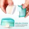 Vaguelly Kids Sunscreen Applicator & Foundation Brush - Multifunctional Brush for Liquid Makeup & Loose Powder with Cover view 3