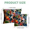 2 Pcs Pocket Cosmetic Bag, Koi Fish Pink Lotus Self-Closing Shrapnel Makeup Bag No Zipper Small Makeup Pouch for Mini Travel Storage for Cosmetics Headphones Jewelry Organizer view 2