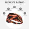 DSSWTP Bacon Printing Workout Headbands Fashion Sports Sweatbands Yoga Hairbands for Fitness Elastic Athletic Non Slip Wicking Headscarf for Men Womens Girls Summer Accessories Elastic Bands view 3