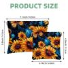 2 Pcs Pocket Cosmetic Bag, Galaxy Sunflower Butterfly Self-Closing Shrapnel Makeup Bag No Zipper Small Makeup Pouch for Mini Travel Storage for Cosmetics Headphones Jewelry Organizer view 2