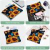 2 Pcs Pocket Cosmetic Bag, Galaxy Sunflower Butterfly Self-Closing Shrapnel Makeup Bag No Zipper Small Makeup Pouch for Mini Travel Storage for Cosmetics Headphones Jewelry Organizer view 4