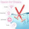 WATUNID Disposable Razors for Women, 50 Pink Stainless Steel Razors view 4