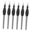 Beaupretty 24pcs Dual-use Stainless Steel Nail File Dead Skin Pusher Fork Manicure Tools for Cuticle Care Nail Buffing Essential Black view 1