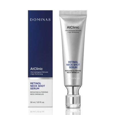 DOMINAS Atclinic Neck Firming Serum with Retinol & 5-Peptides  Reduce Wrinkles & Tech Neck Lines in 2 Weeks | Lightweight, Korean Skincare (1 fl oz)