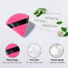 5pcs Makeup Sponge Beauty and 1 Holder, Flawless for Cream, Powder Liquid5pcs Powder Puff Face Makeup Sponge Soft Velour Triangle Powder Puffs for Loose Powder Setting and 1 travel box view 2