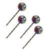 4 PCS Womens Hair Barrettes, Zebra Pattern Long Bobby Hair Pins for Girls, Stainless Steel Hair Clips Headwear Styling Tools Hair Accessories view 1