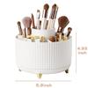 360 Rotating Makeup Brush Holder Organizer, Makeup Organizers Countertop, Makeup organization Skincare Storage for Vanity, Desktop, Bathroom (White) view 2