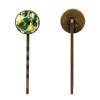 4 Pieces Bobby Pins Hair Clips for Women, Fruit Pear Decorative Hairpin Hair Barrettes for Girls, Elegant Brown Hair Accessories view 2