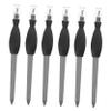 Beaupretty 36pcs Dual-use Stainless Steel Nail File Dead Skin Pusher Fork Professional Manicure Tools for Cuticle Trimming Nail Care Black view 1