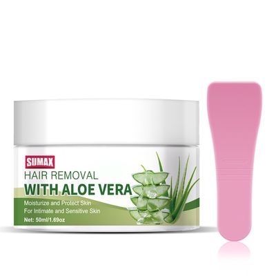 SUMAX Hair Removal Cream for Women and Men 50G Travel Size Depilatory Cream Painless Hair Removal Cream Fast and Effective Body Hair Removal Cream for Bikini, Arms, Legs, Underarm Hair Removal