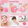 AIDEA 96Count Compressed Facial Sponges Pink, Round Face Sponges for Cleansing, Natural Cellulose Cosmetic Spa Sponges for Washing Face, Exfoliating, Makeup Removal, Travel Essentials for Women view 3